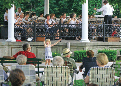 Band at the downtown square